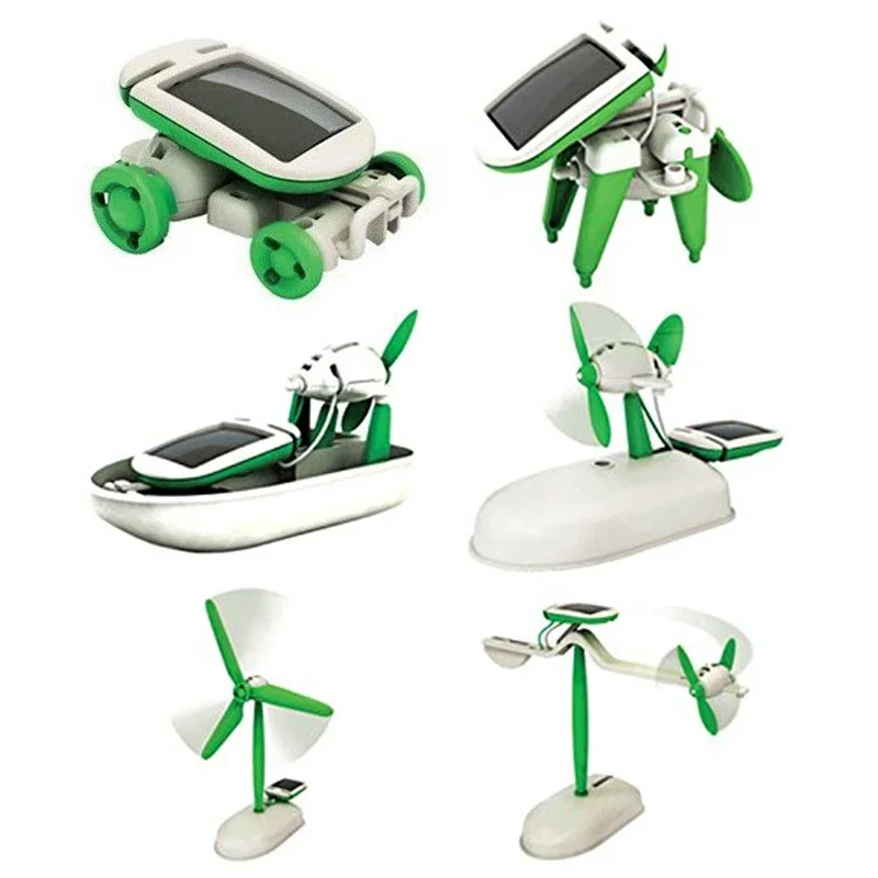 Renewable Energy Model - Educational DIY Solar Power Kit: Six-in-One